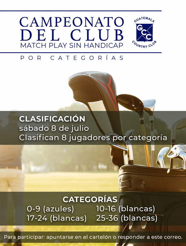 Campeonato del Club - Guatemala Country Club